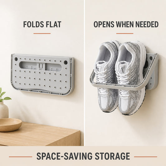 New Simple Foldable Wall-Mounted Shoe Rack