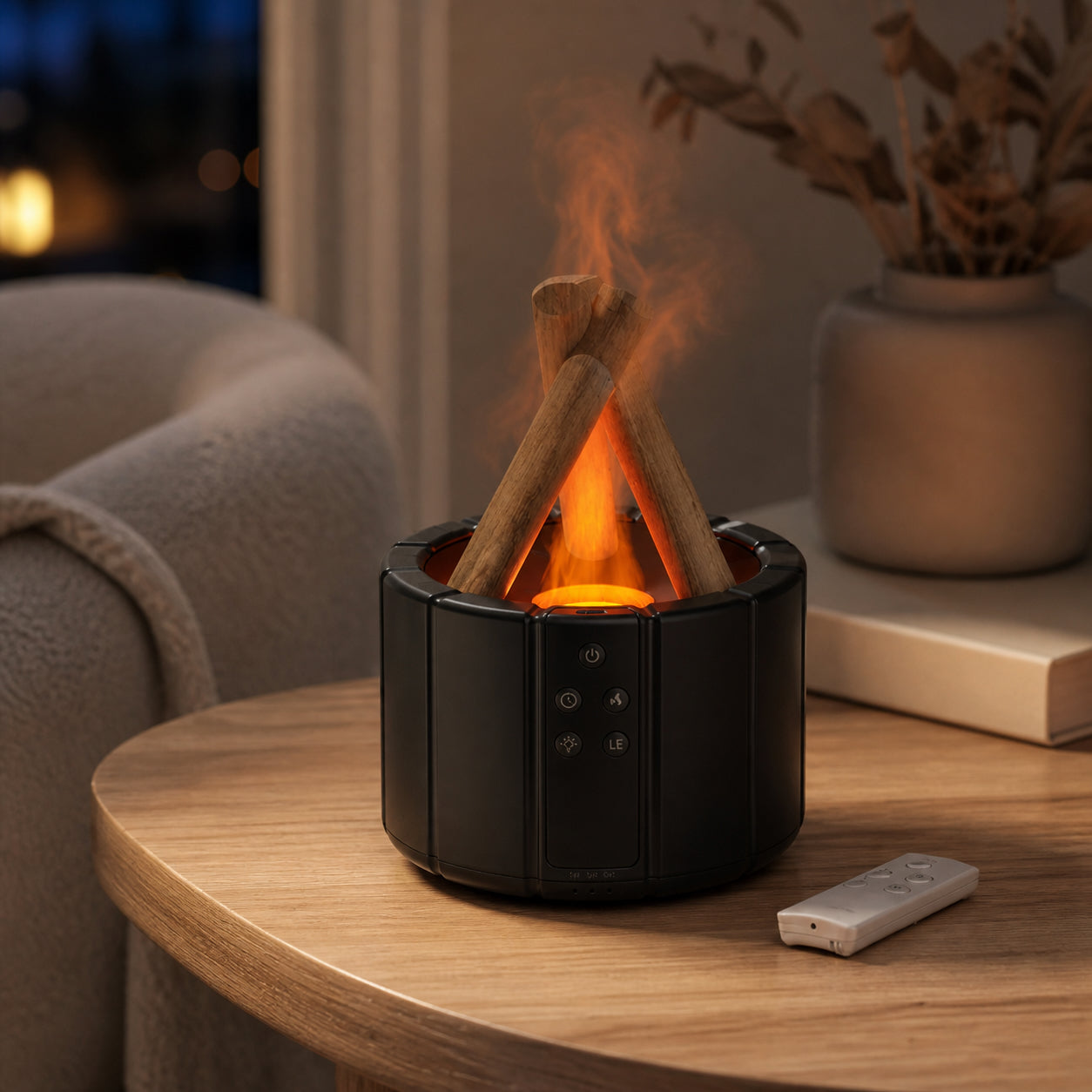 Simulated Flame Aroma Diffuser