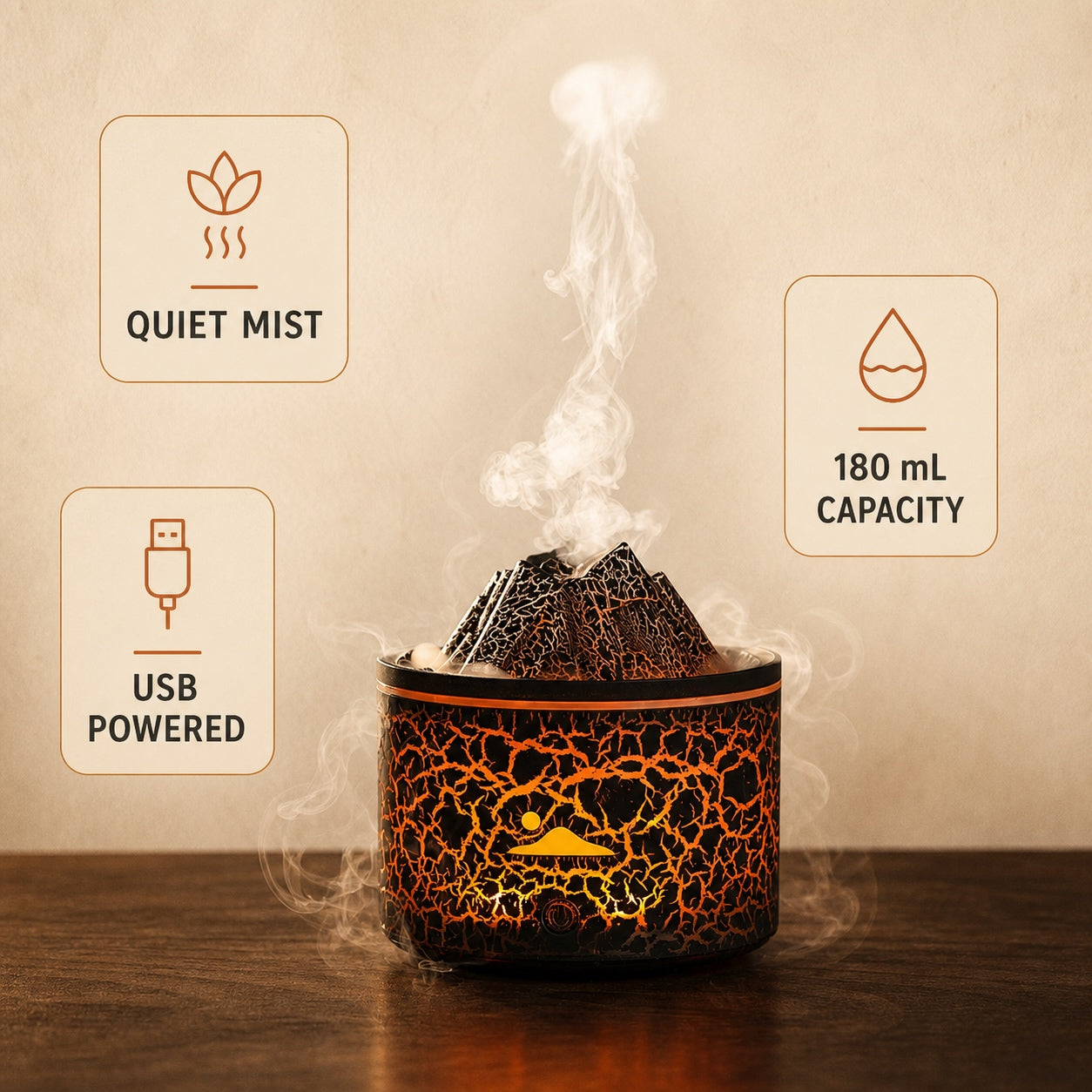 Lava Fire Charcoal Aroma Diffuser